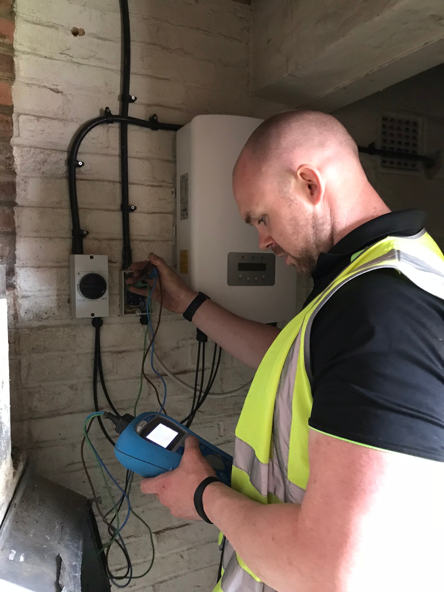 Chris With clean HI-VIS | Solar Maintenance Club | The Green Way Solar Chris With clean HI-VIS | Solar Maintenance Club | The Green Way Solar