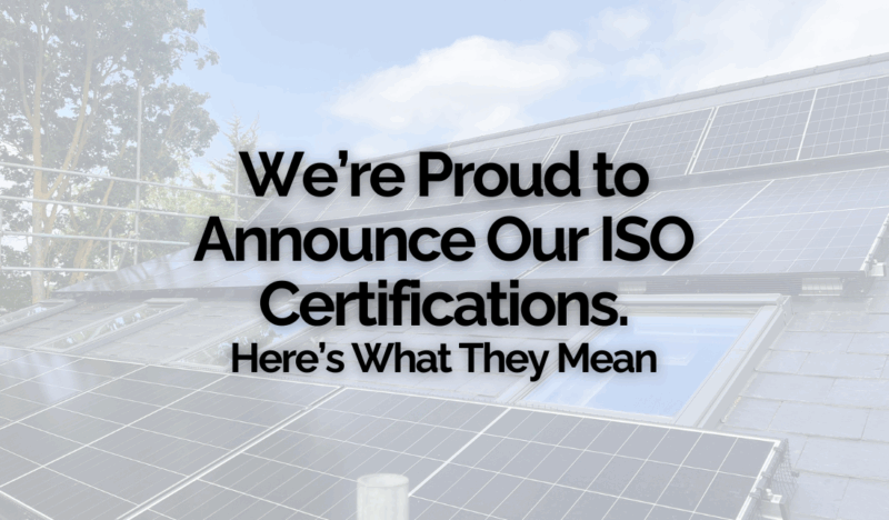We’re Proud to Announce Our ISO Certifications!